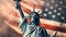 Stylish Splendor: Statue of Liberty\\\'s Animated Tribute to American Flag