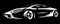 Stylish sportcar. Element for design. Vector illustration. Black background. Business card template