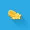 Stylish Starfruit Isolated On Blue Background