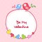 Stylish sticky design for Happy Valentines Day celebrations.