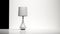 Stylish Table Lamp With Ambient Occlusion And Matte Photo Finish