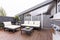 Stylish terrace with garden furniture