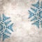 Stylish textured old paper background with kaleidoscope snowflake