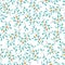 Stylish trendy seamless vector floral ditsy pattern of vibrant leaves and trees. Modern foliage repeating pattern