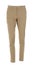 Stylish trousers on mannequin against white background. Men`s clothes