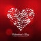 Stylish valentines day background vector design