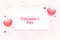 Stylish valentines day greeting card with shiny hearts