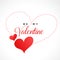 Stylish valentines day hearts background