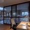 Stylish window wall in home office room