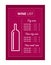 Stylish wine list template with bottle