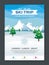 Stylish Winter Flyer or Poster Template Design