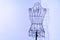 Stylish wire tailor\\\'s mannequin with shadow