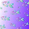 A stylish youth summer pattern in the marine style: colorful fish of different sizes on purple background.