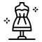 Stylist dress manequin icon, outline style