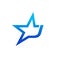 Stylist Illustration Initial J Blue Star Logo