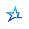 Stylist Illustration Initial L Blue Star Logo