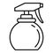 Stylist water spray icon, outline style