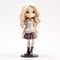 Stylistic Manga Doll Figurine In School Uniform