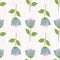 Stylize flower seamless pattern. Elegant botanical background. Abstract floral wallpaper