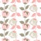 Stylize flower seamless pattern. Elegant botanical background. Abstract floral wallpaper