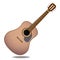 Stylized acoustic guitar