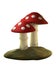 Stylized Amanita Muscaria Mushrooms