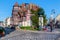 Stylized architecture of the city of Deauville, France