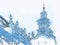 Stylized Baroque Architecture Style Element Lviv City Landscape - Temple Bell Tower