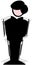 Stylized businessman isolated