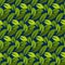 Stylized cartoon dense foliage seamless pattern.