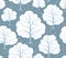 Stylized Cartoon Winter Snow Trees Forest Seamless Pattern Texture