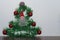 Stylized Christmas tree from a garland with toys