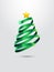 Stylized Christmas tree vector illustration