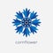 Stylized cornflower logo