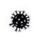Stylized corona virus vector icon