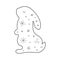 Stylized cute rabbit. Outline style. Vector illustration for dÃ©cor, greeting cards, posters, prints for clothes, emblems