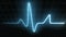 Stylized EKG Fast, Blue