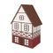 Stylized English cottage. Architectural cottage building single icon in cartoon style vector symbol stock illustration