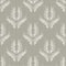 Stylized flame shape leaf seamless vector pattern background. Light ecru beige and cream white beige vintage damask