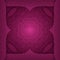 Stylized flowers. Decorative curly frame. Overlay elements. Burgundy background.