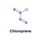 Stylized formula of chloroprene