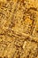 Stylized Gold Colored Microcircuit Board Detail