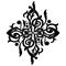 Stylized gothic ornamental cross