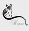 Stylized horse logo