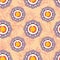 Stylized Japanese seamless pattern