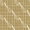 Stylized kitchen seamless pattern with beige corolla silhouettes. Mixing tools artqork with brown chequered background