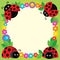 Stylized ladybugs theme image 3