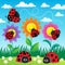 Stylized ladybugs theme image 6