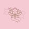 stylized lotus flower logo