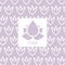 Stylized Lotus Violet Yoga Studio Design Card